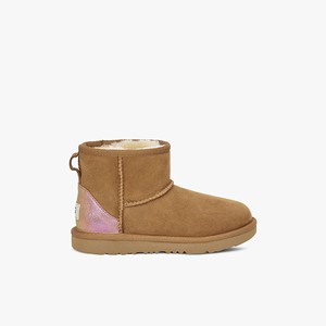 Ugg Classic Mini II Shimmer Klassiska Stövlar Barn Bruna (086237XUO)